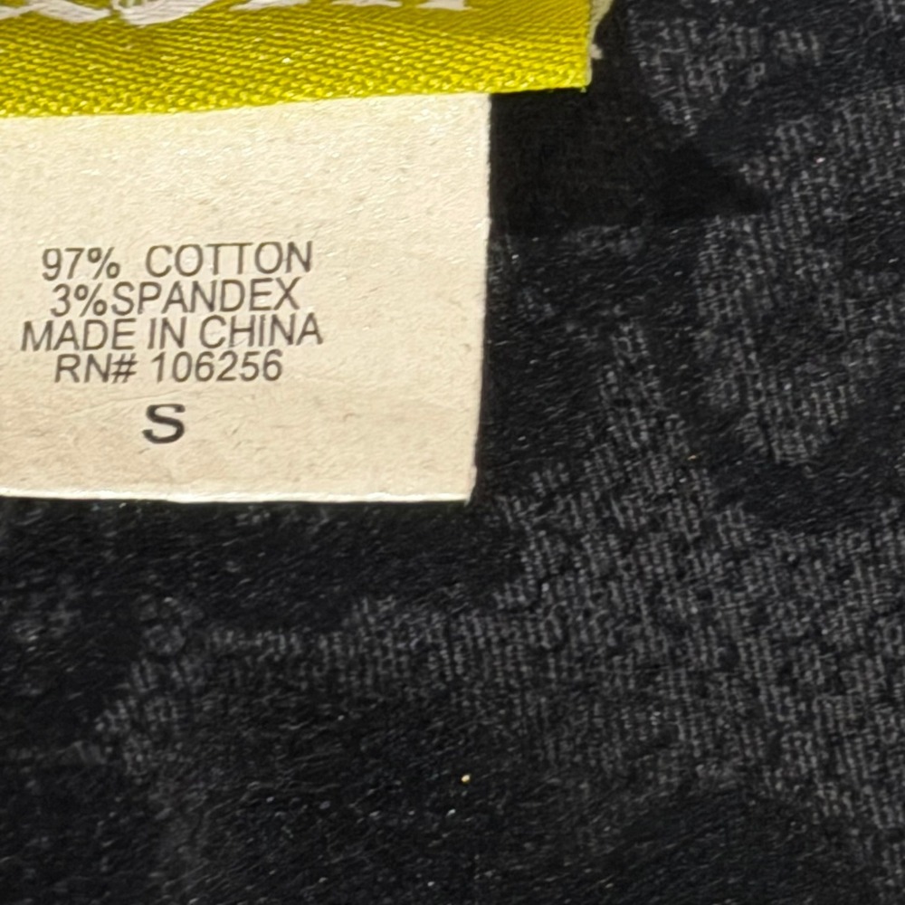 Acorn Womens Black Lace Imprinted Velvet Button Up Jacket Floral Small RN106256 - Picture 5 of 12